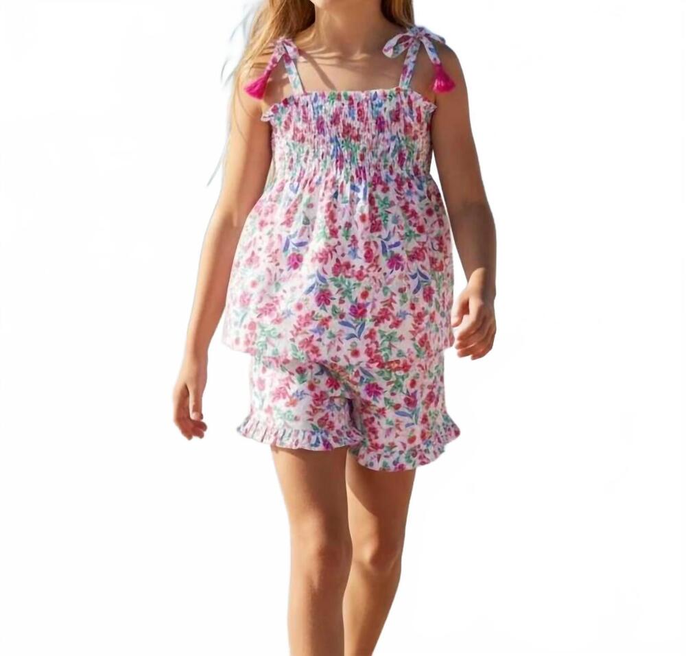 NEW FEATHER 4 ARROW girls vitamin sea short set in seabreeze